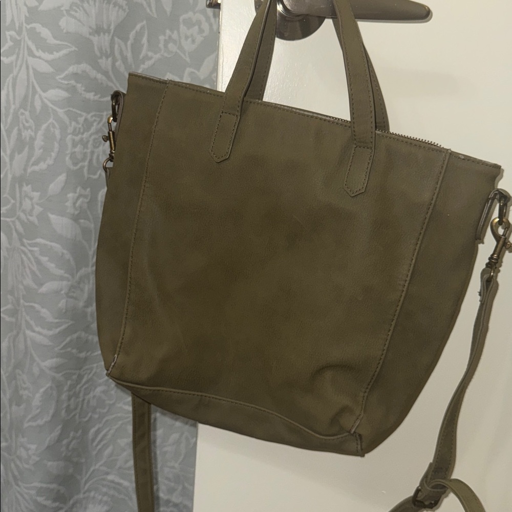 Olive Green Tote Bag